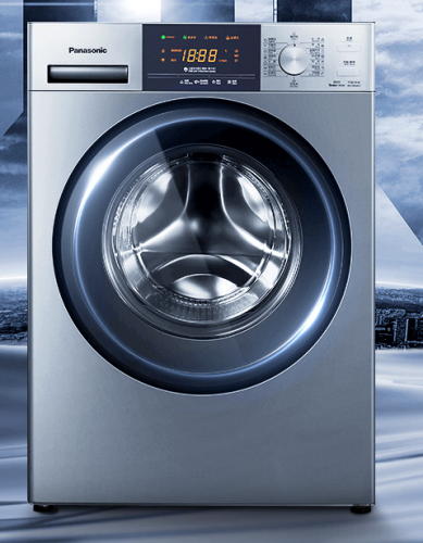 松下（Panasonic）全自動(dòng)滾筒洗衣機(jī)8公斤BLDC變頻電機(jī)99.99%除菌泡沫凈節(jié)能洗家用筒自潔銀色 XQG80-3GYEA/ESN81